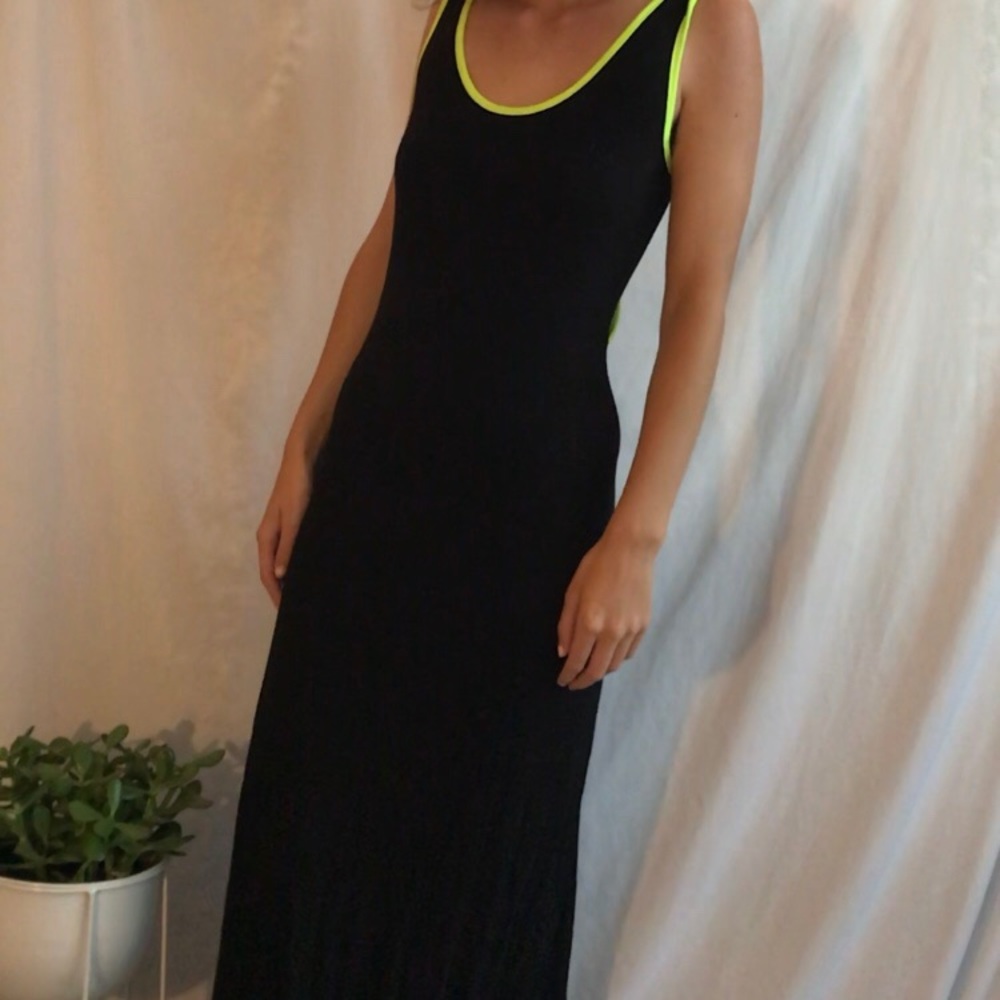 Black maxi dress